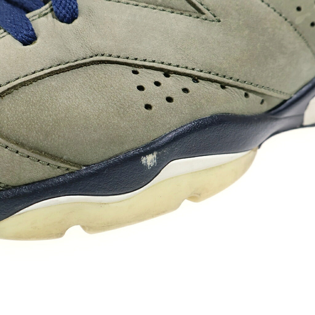 NIKE(ナイキ) ×TRAVIS SCOTT AIR JORDAN 6 RETRO SP トラヴィス スコット エアジョーダン6 ハイカットスニーカー カーキ US9/27cm CN1084-200