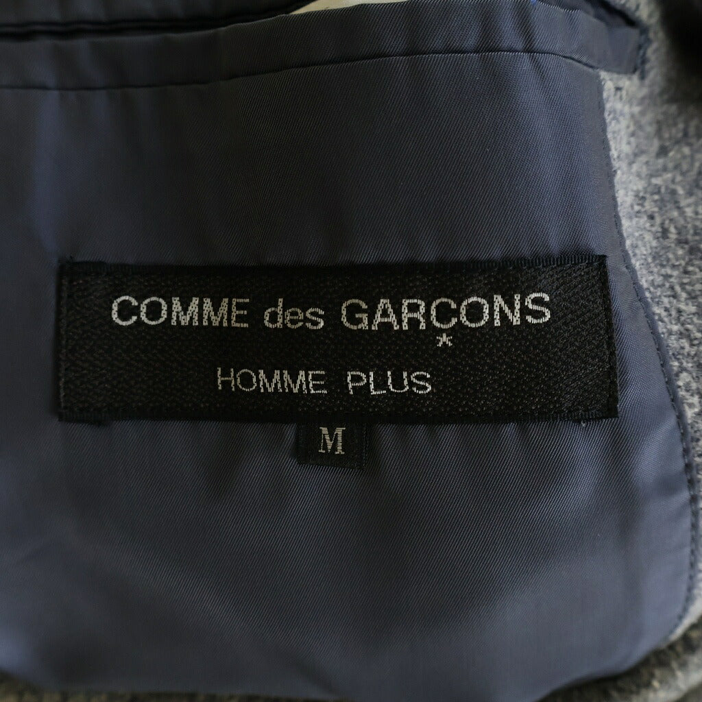 COMME des GARCONS HOMME PLUS(コムデギャルソンオムプリュス) 93AW 脱色期 縮絨ウールマオカラー4Bジャケット グレー PJ-04046M AD1993