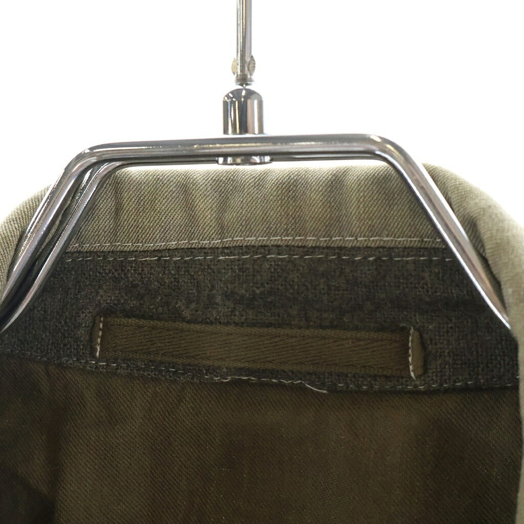 COMME des GARCONS HOMME PLUS(コムデギャルソンオムプリュス) 99SS 製品染め ジップアップ スウィングトップ ブルゾン ジャケット/ロングパンツ セットアップ ベージュ PJ-10092M AD1998