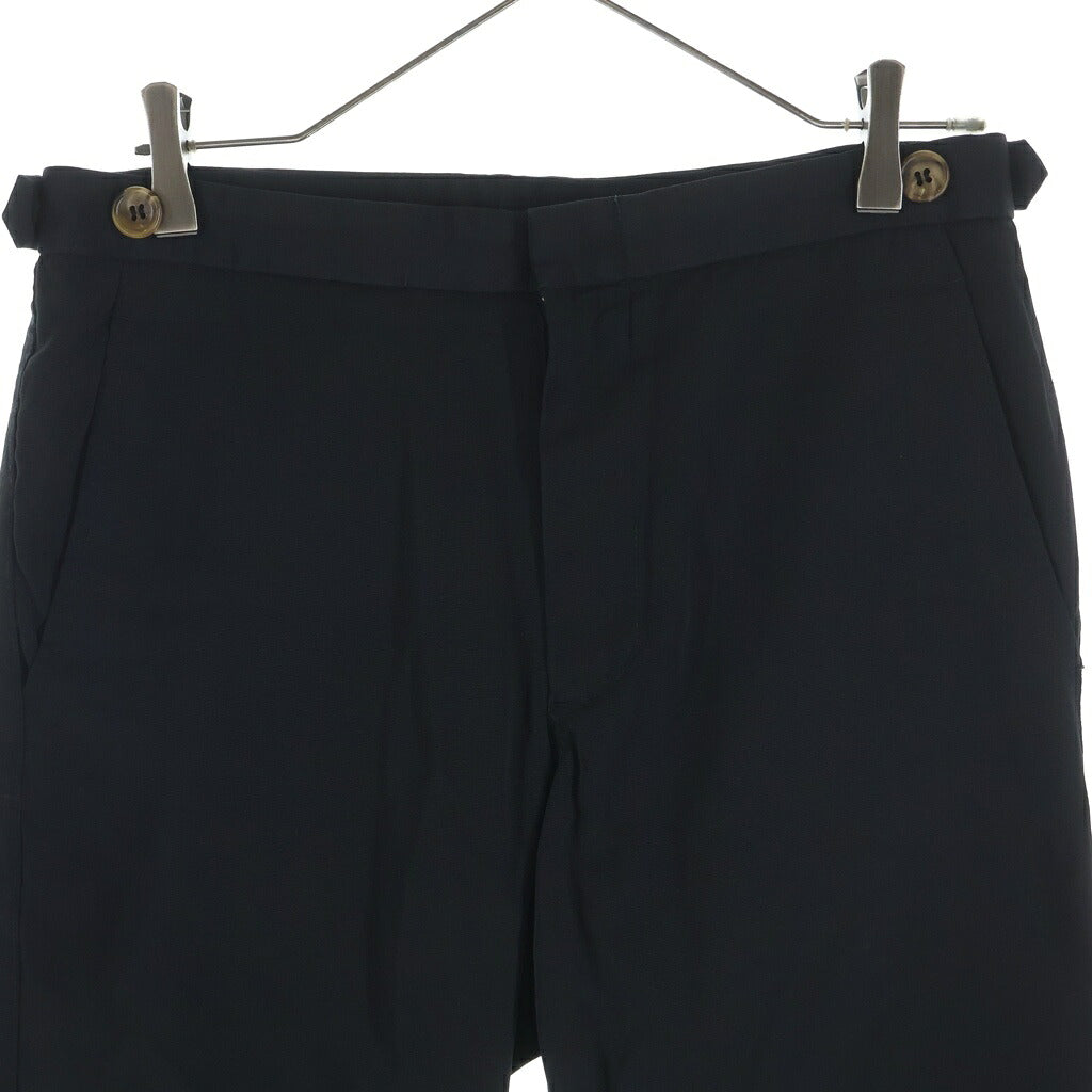 COMME des GARCONS HOMME PLUS(コムデギャルソンオムプリュス) 01AW サイケデリック期 キュプラ 変形 ラペル テーラードジャケット/スラックス ロングパンツ ブラック セットアップスーツ PJ-10084S AD2001