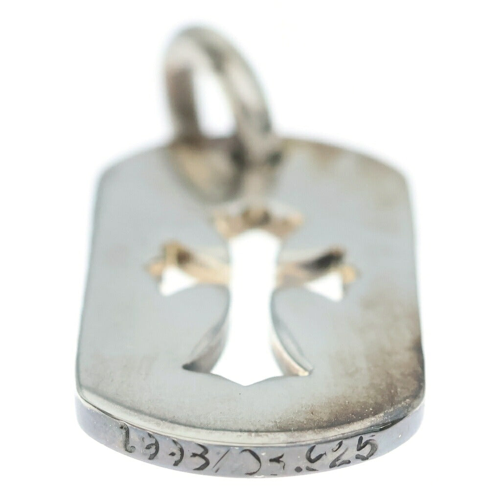 CHROME HEARTS(クロムハーツ) D TAG SML CO CRS カットアウトクロスドッグタグ スモール ペンダントトップ シルバー BCA242