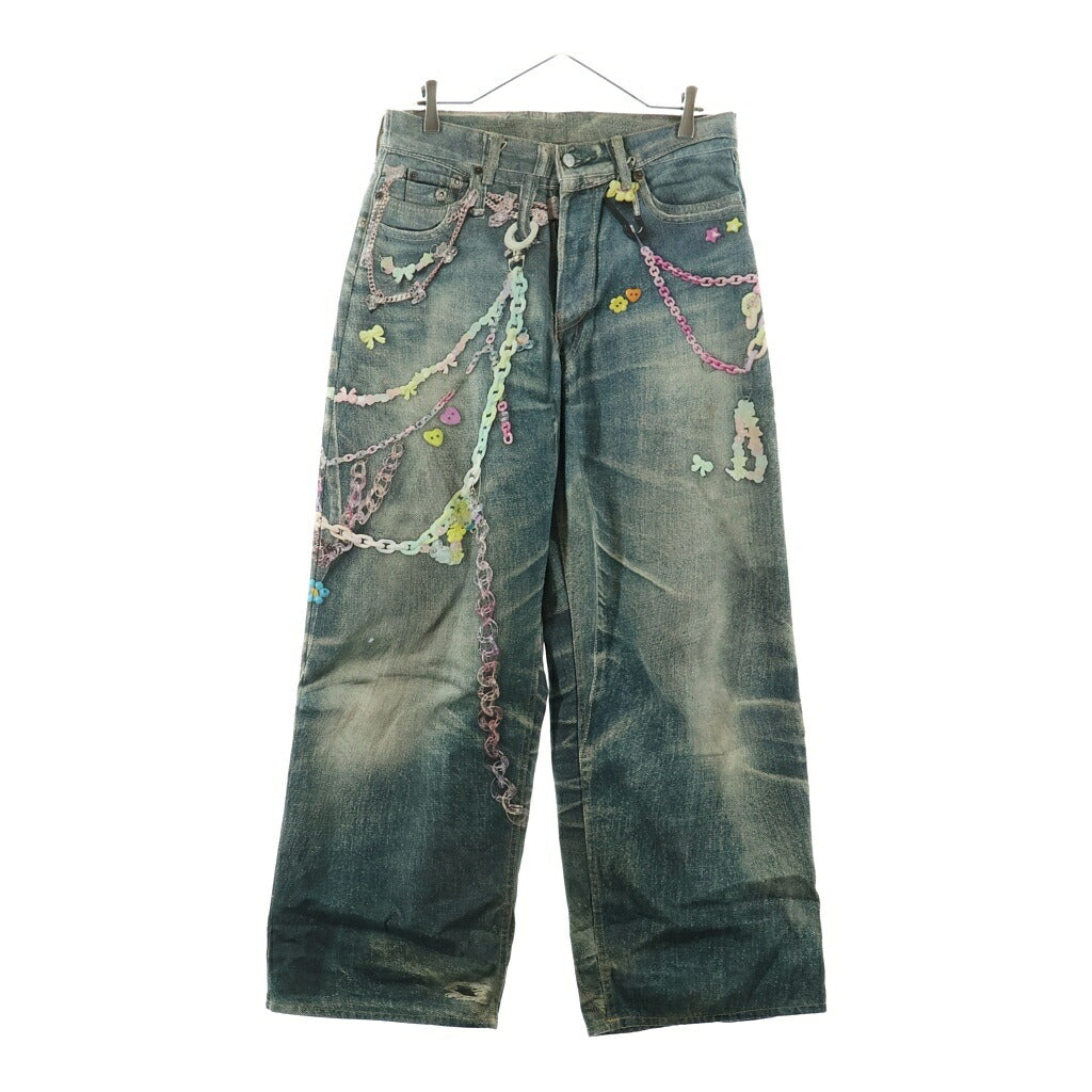 Acne Studios(アクネ ストゥディオズ) BAGGY FIT JEANS TROMPE L EIL PRINT バギーフィットジーンズ 1981F トロンプ ルイユプリント ワイドパンツ マルチ FN-WN-TROU001418