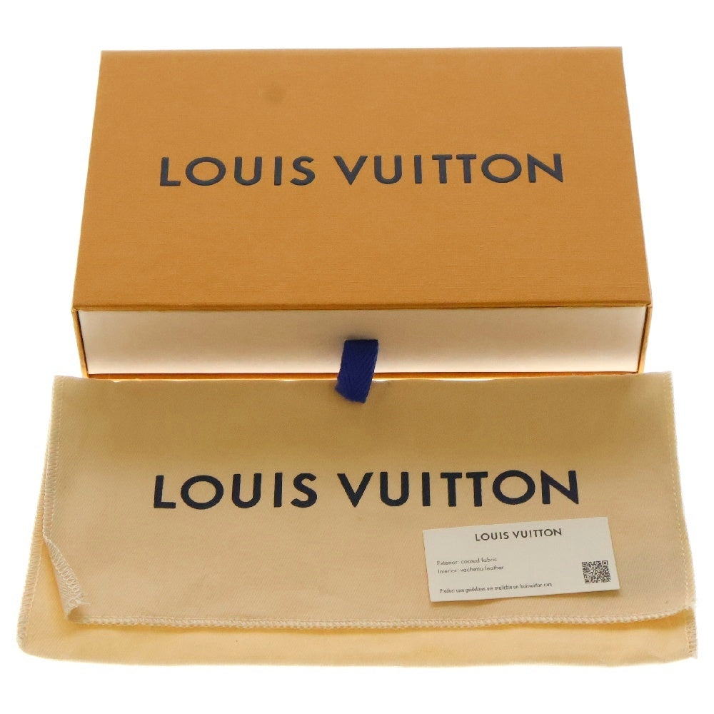 LOUIS VUITTON(ルイヴィトン) モノグラム トリヨン ポルトフォイユブラザ レザーロングウォレット 2つ折り財布 ブラック M69038