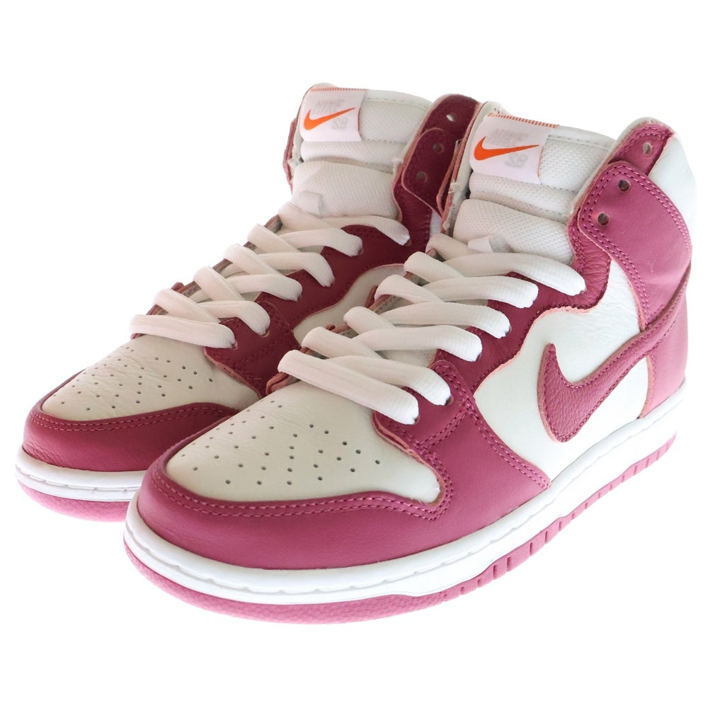 NIKE SB(ナイキエスビー) DUNK HIGH PRO ORANGE LABEL SWEET BEET ナイキ SB ダンク ハイ プロ オレンジ レーベル スウィート ビート ハイカットスニーカー DQ4485-600 US9/27.0cm レッド/ホワイト