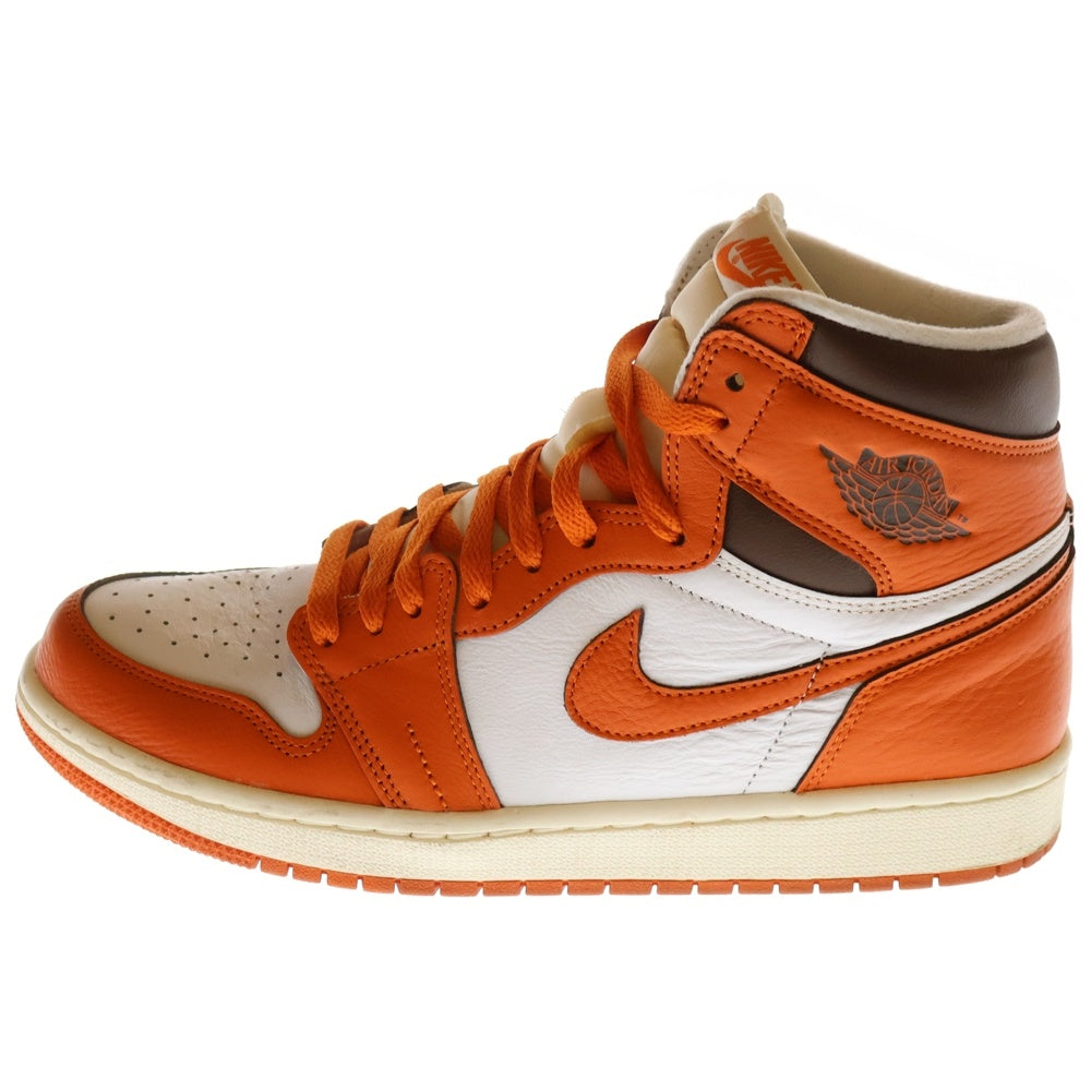 NIKE(ナイキ) WMNS AIR JORDAN 1 HIGH OG STARFISH DO9369-101 ウィメンズ エアジョーダン1 スターフィッシュ ハイカットスニーカー ホワイト/オレンジ US10.5/27.5cm
