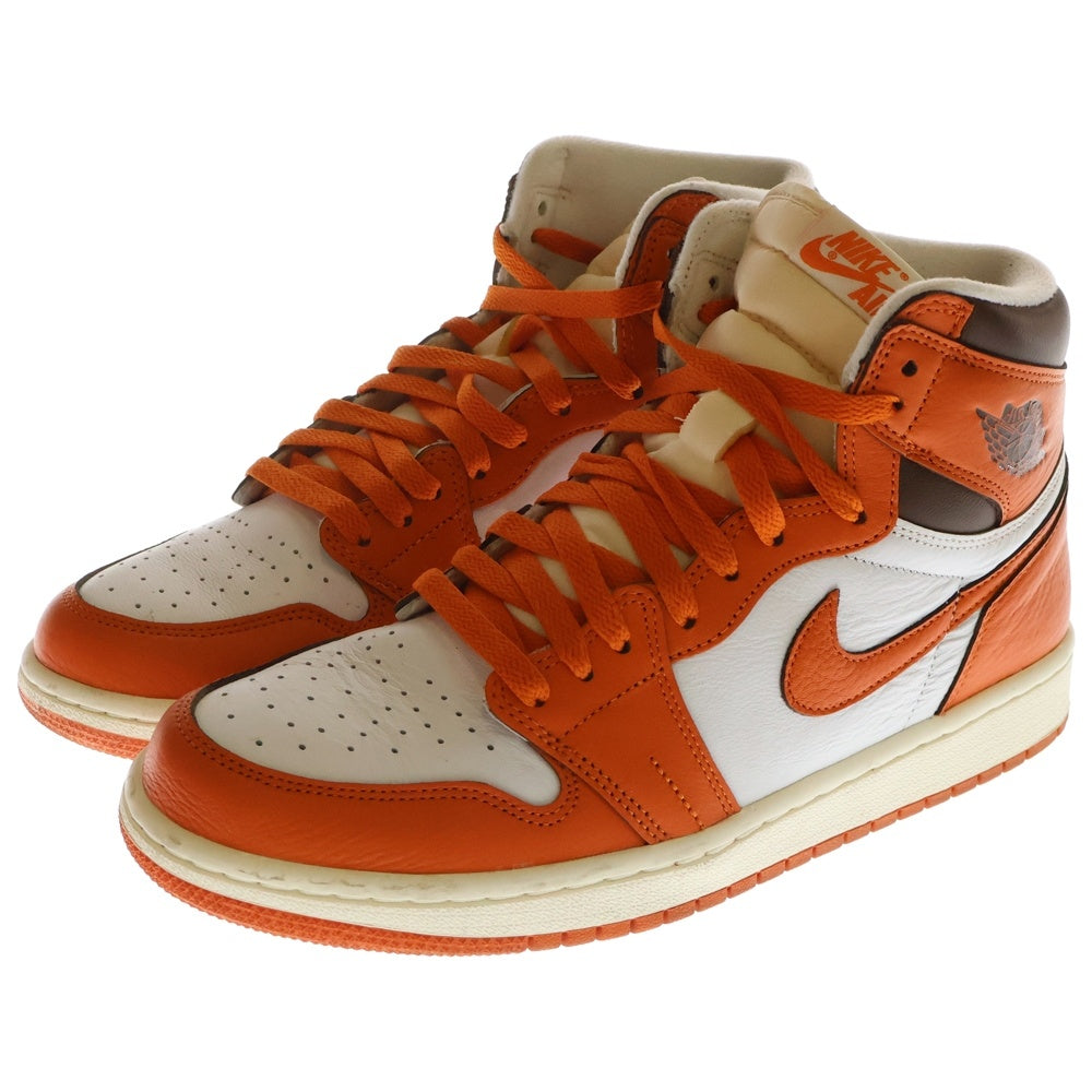 NIKE(ナイキ) WMNS AIR JORDAN 1 HIGH OG STARFISH DO9369-101 ウィメンズ エアジョーダン1 スターフィッシュ ハイカットスニーカー ホワイト/オレンジ US10.5/27.5cm