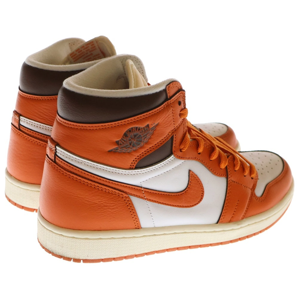 NIKE(ナイキ) WMNS AIR JORDAN 1 HIGH OG STARFISH DO9369-101 ウィメンズ エアジョーダン1 スターフィッシュ ハイカットスニーカー ホワイト/オレンジ US10.5/27.5cm
