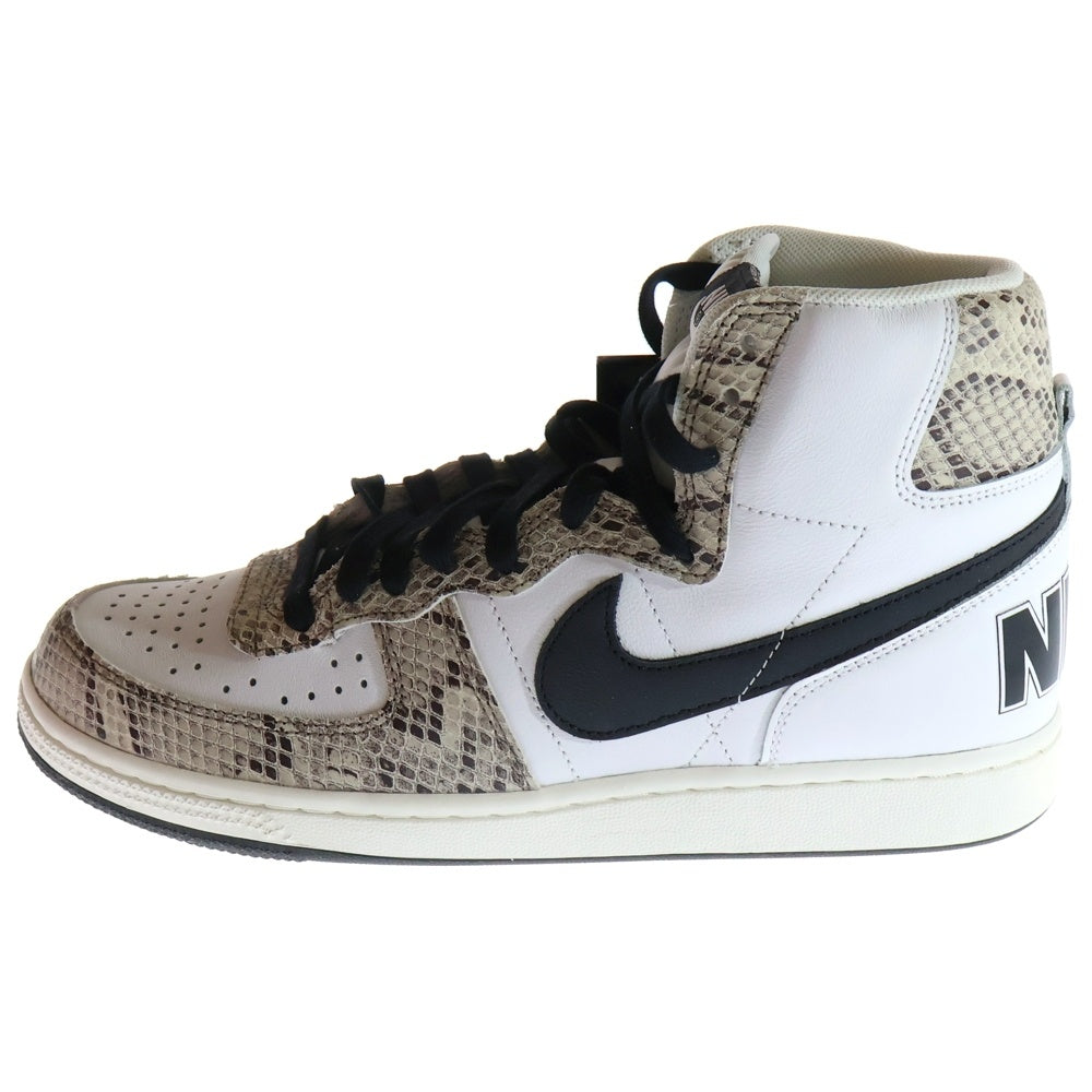 NIKE(ナイキ) TERMINATOR HIGH COCOA SNAKE ターミネーター ココアスネーク 白蛇 ハイカットスニーカー ホワイト/ブラック US9/27.0cm FB1318-100