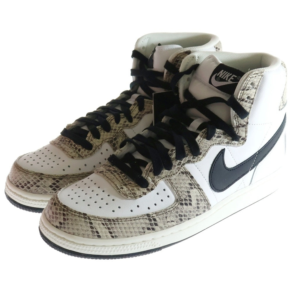 NIKE(ナイキ) TERMINATOR HIGH COCOA SNAKE ターミネーター ココアスネーク 白蛇 ハイカットスニーカー ホワイト/ブラック US9/27.0cm FB1318-100