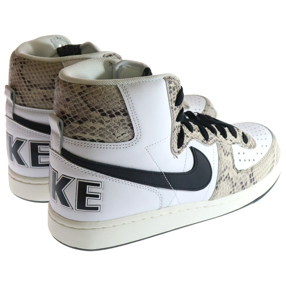 NIKE(ナイキ) TERMINATOR HIGH COCOA SNAKE ターミネーター ココアスネーク 白蛇 ハイカットスニーカー ホワイト/ブラック US9/27.0cm FB1318-100