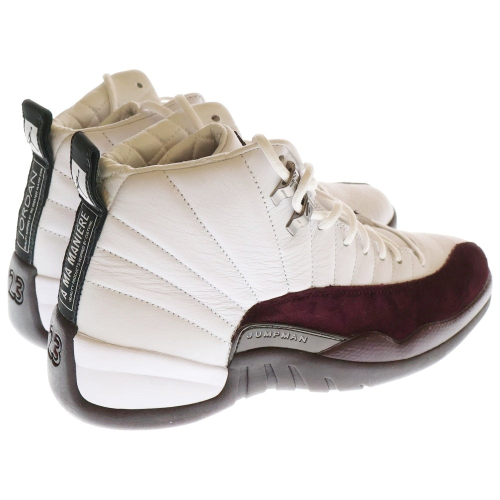 NIKE(ナイキ) ×Ma Maniere WMNS AIR JORDAN12 RETRO SP DV6989-100 ウィメンズ アママニエール エアジョーダン12 ハイカットスニーカー シューズ ホワイト US10.5/27.5cm