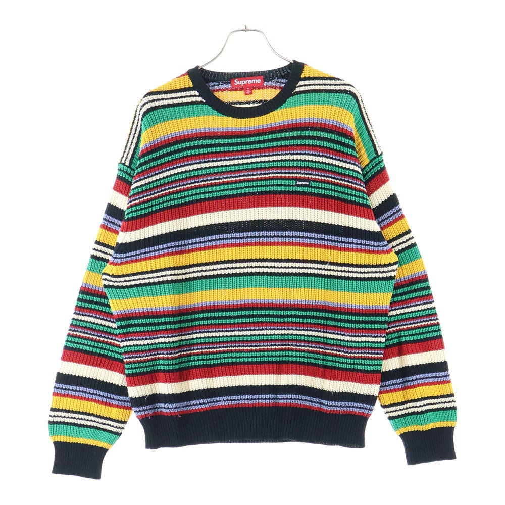 SUPREME(シュプリーム) 23AW Small Box Ribbed Sweater スモールボックスロゴ ニット セーター マルチカラー