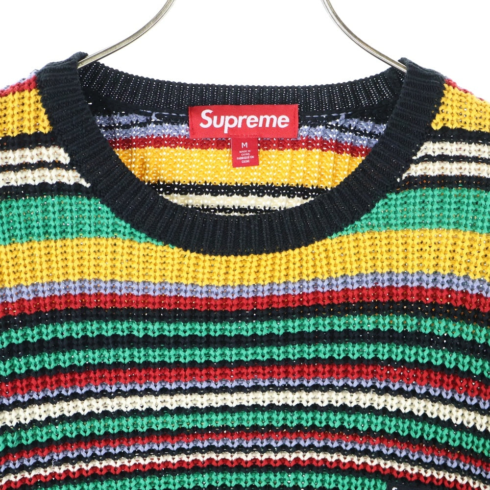 SUPREME(シュプリーム) 23AW Small Box Ribbed Sweater スモールボックスロゴ ニット セーター マルチカラー