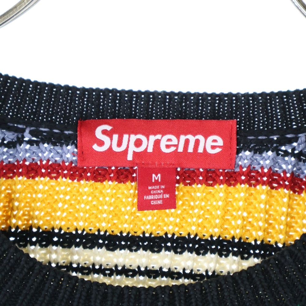 SUPREME(シュプリーム) 23AW Small Box Ribbed Sweater スモールボックスロゴ ニット セーター マルチカラー