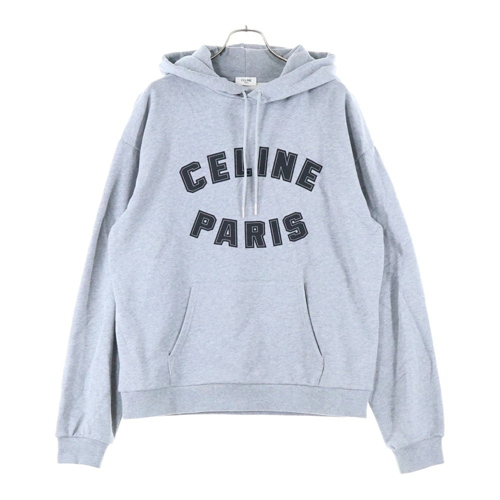 CELINE(セリーヌ) フロントロゴ スウェットプルオーバーパーカー フーディー グレー 2Y88G670Q.09MB