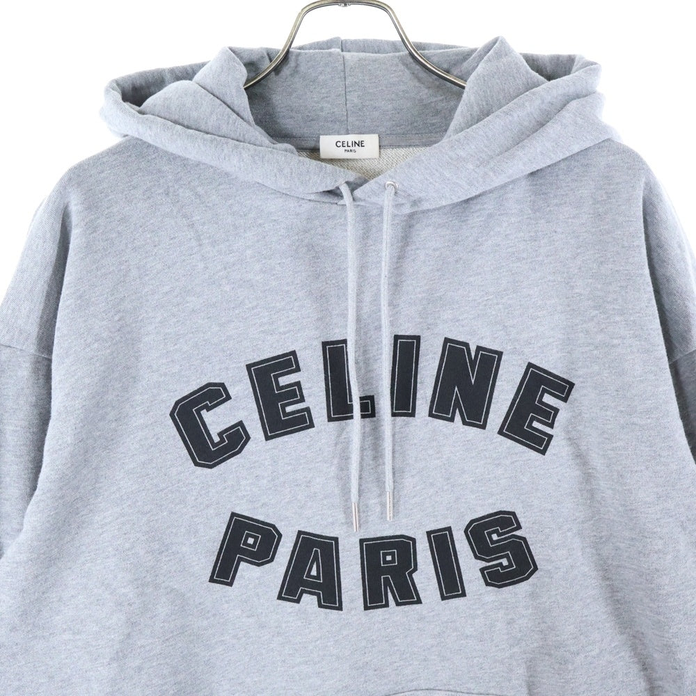 CELINE(セリーヌ) フロントロゴ スウェットプルオーバーパーカー フーディー グレー 2Y88G670Q.09MB