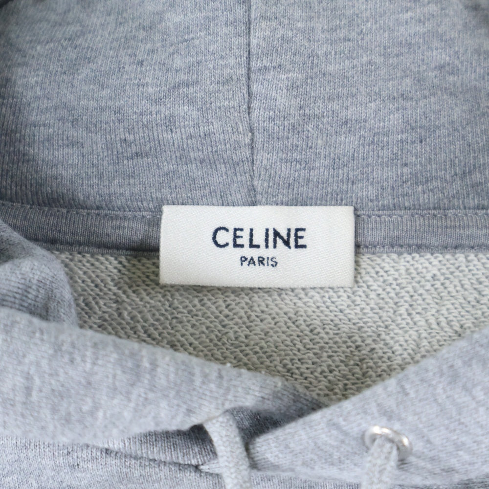 CELINE(セリーヌ) フロントロゴ スウェットプルオーバーパーカー フーディー グレー 2Y88G670Q.09MB