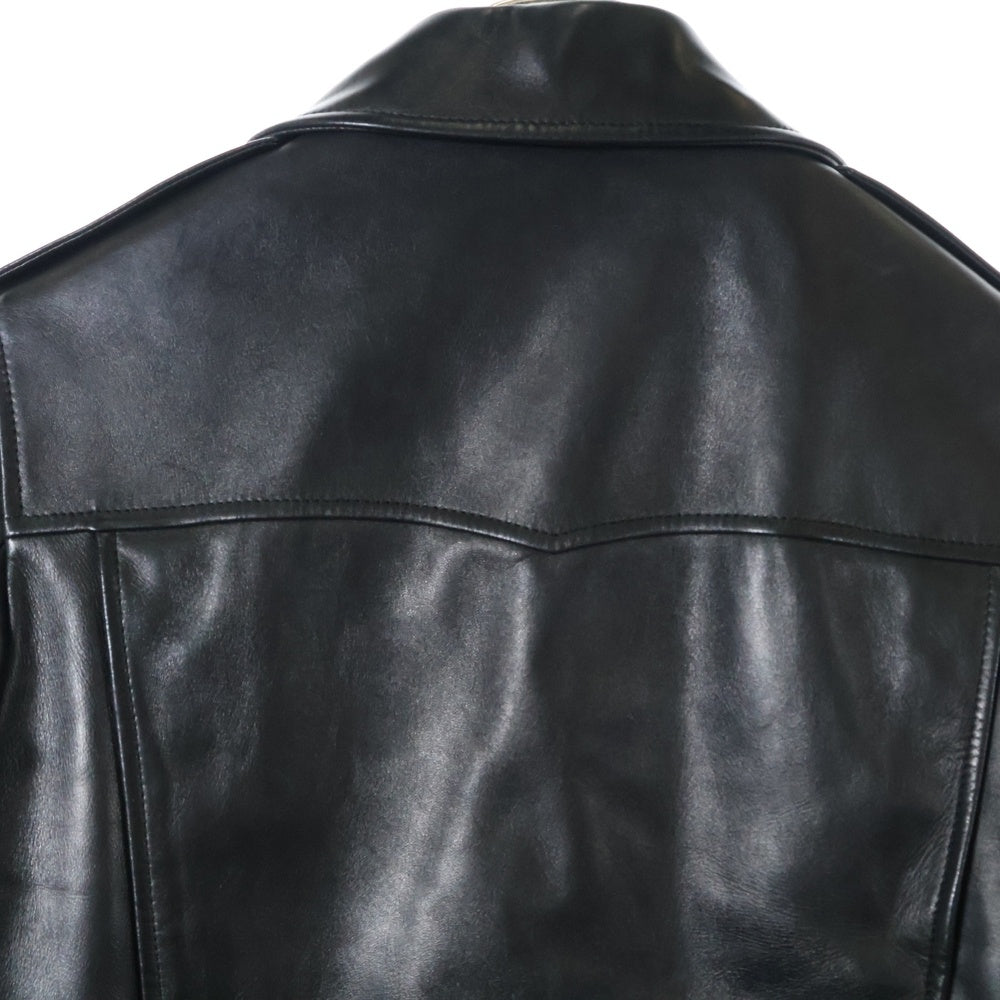 SAINT LAURENT PARIS(サンローランパリ) CLASSIC MOTORCYCLE JACKET L01 クラシックモーターサイクル ライダースジャケット ラムレザージャケット ブラック 397290 Y5YA1