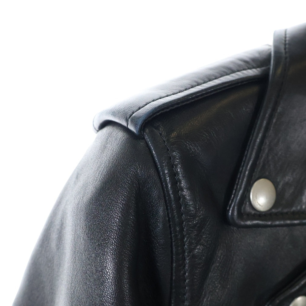 SAINT LAURENT PARIS(サンローランパリ) CLASSIC MOTORCYCLE JACKET L01 クラシックモーターサイクル ライダースジャケット ラムレザージャケット ブラック 397290 Y5YA1