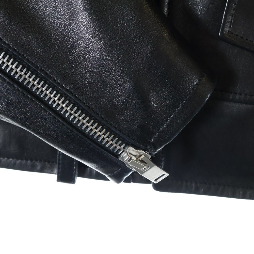 SAINT LAURENT PARIS(サンローランパリ) CLASSIC MOTORCYCLE JACKET L01 クラシックモーターサイクル ライダースジャケット ラムレザージャケット ブラック 397290 Y5YA1