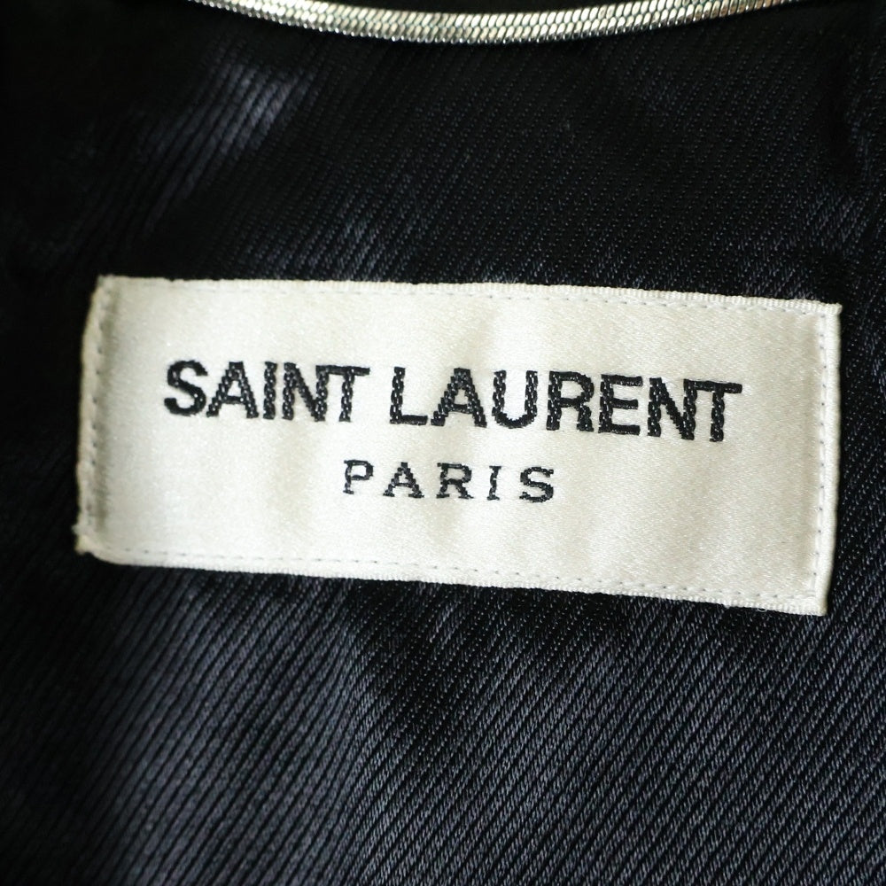 SAINT LAURENT PARIS(サンローランパリ) CLASSIC MOTORCYCLE JACKET L01 クラシックモーターサイクル ライダースジャケット ラムレザージャケット ブラック 397290 Y5YA1