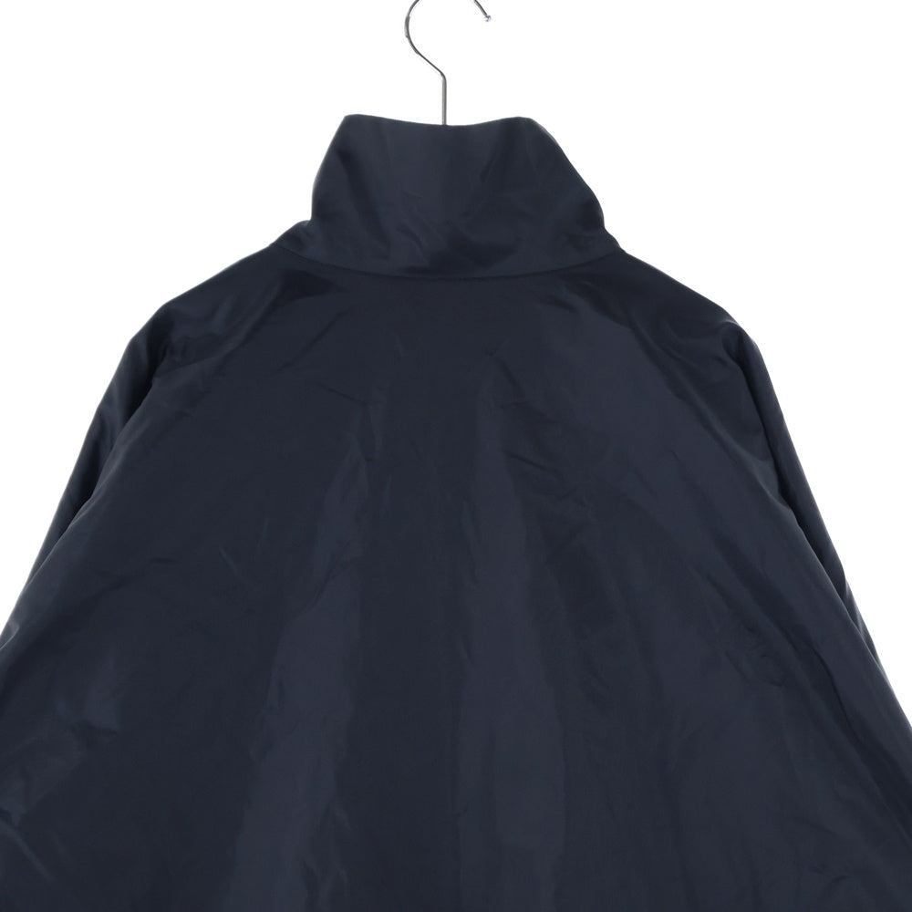 BALENCIAGA(バレンシアガ) 18AW ポプリンシャツブルゾン ナイロン デニム 切り替え ジップアップ ジャケット ブラック/ホワイト 529213