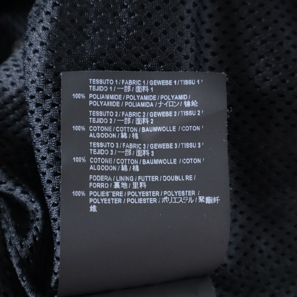 BALENCIAGA(バレンシアガ) 18AW ポプリンシャツブルゾン ナイロン デニム 切り替え ジップアップ ジャケット ブラック/ホワイト 529213