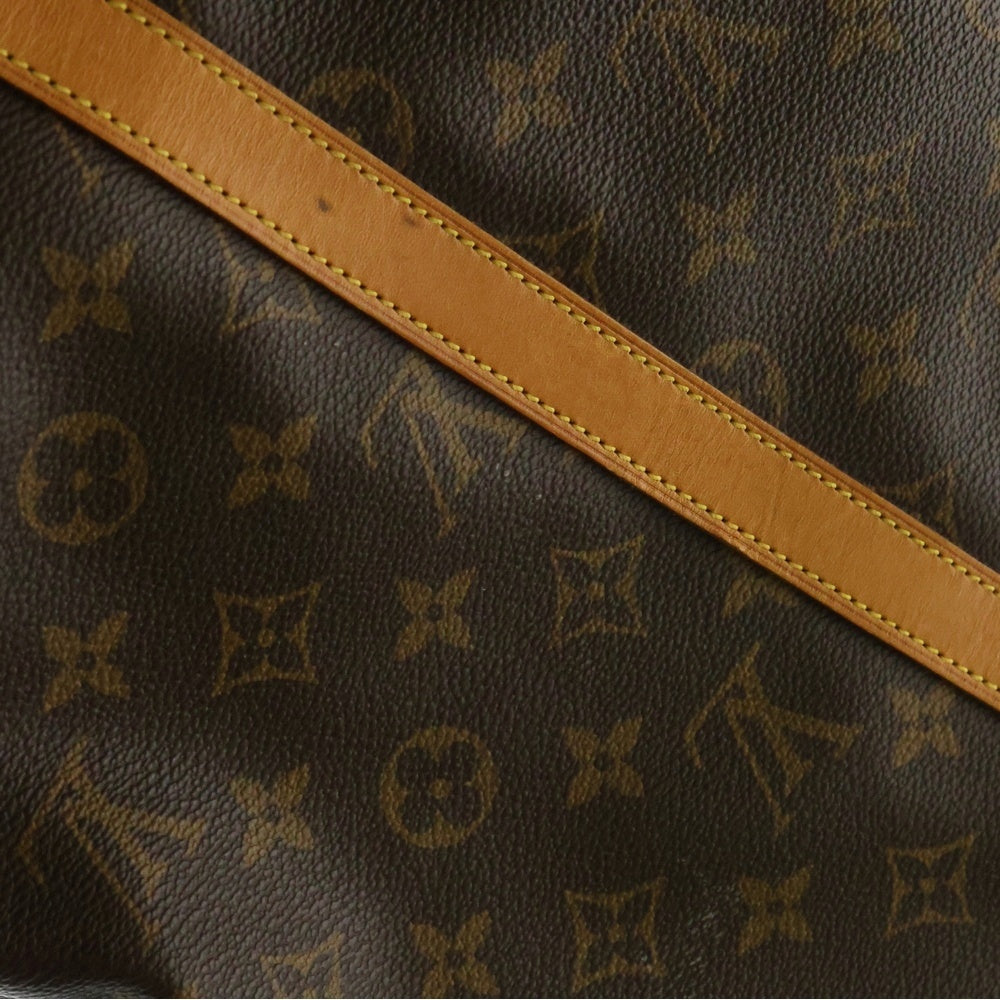 LOUIS VUITTON(ルイヴィトン) サックショッピング モノグラム PVC レザー ショルダー トートバッグ ゴールド金具 ブラウン