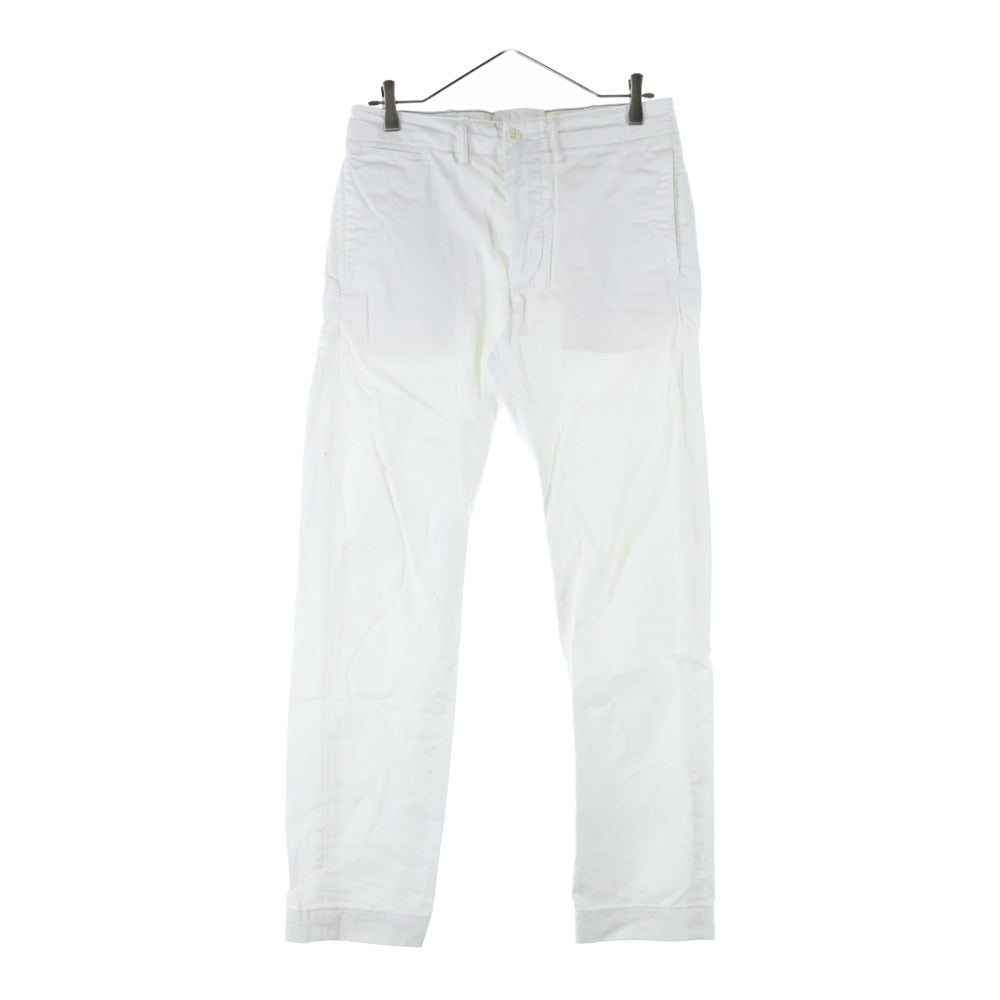RRL(ダブルアールエル) ボタンフライ コットン チノパンツ ホワイト