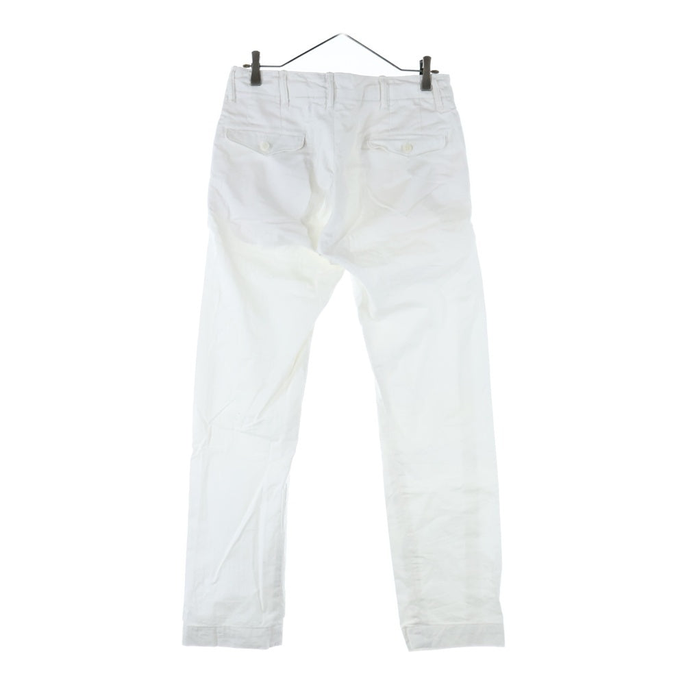RRL(ダブルアールエル) ボタンフライ コットン チノパンツ ホワイト