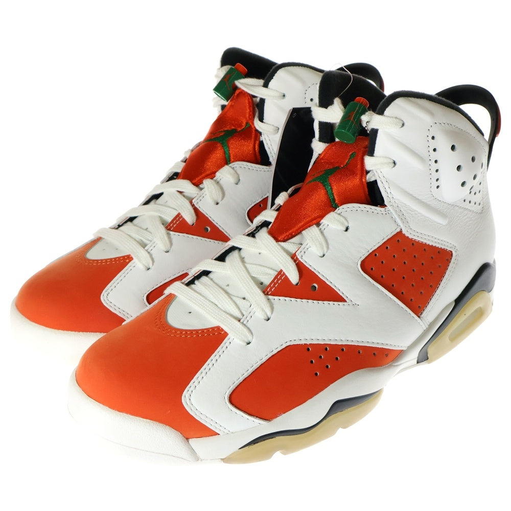 NIKE(ナイキ) AIR JORDAN 6 RETRO GATORADE エアジョーダン 6 レトロ ゲータレード ハイカットスニーカー ホワイト/オレンジ US8.5/26.5cm 384664-145