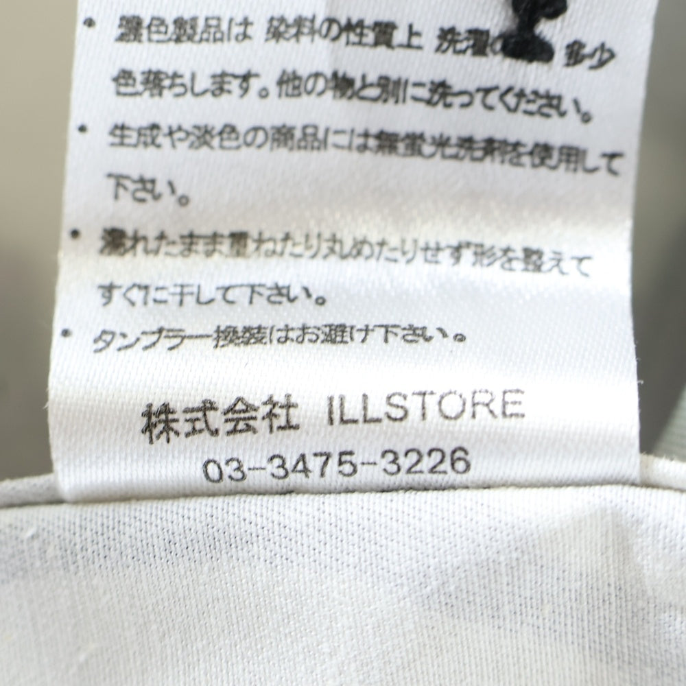 NO BRAND(ノーブランド) レフラー フラワー総柄 長袖シャツ ロングスリーブ アイボリー