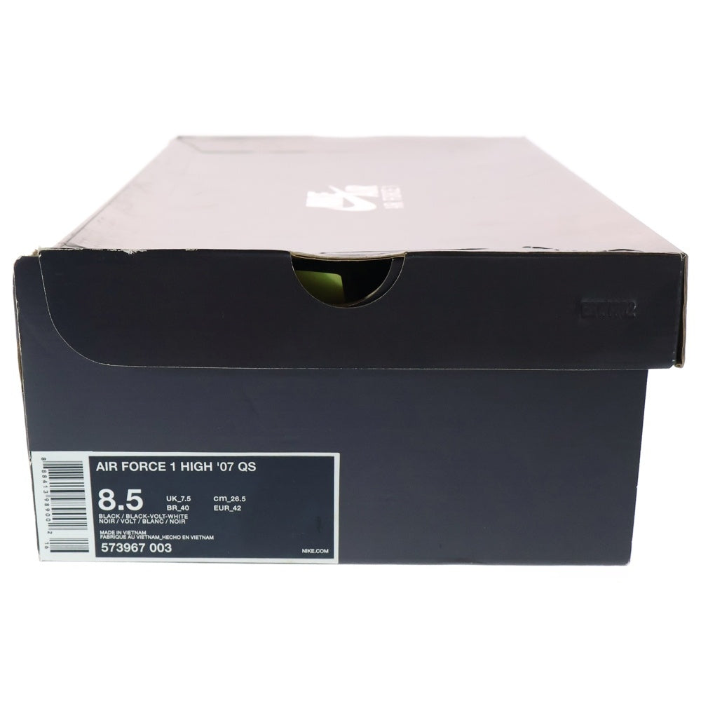 NIKE(ナイキ) AIR FORCE 1 HIGH Magic Stick VIP エアフォースワン ハイカットスニーカー ブラック US8.5/26.5cm 573967-003