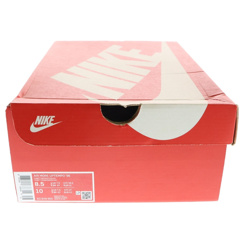 NIKE(ナイキ) AIR MORE UPTEMPO '96 エアモアアップテンポ ハイカットスニーカー レッド/ブラック US8.5/26.5cm 921948-600