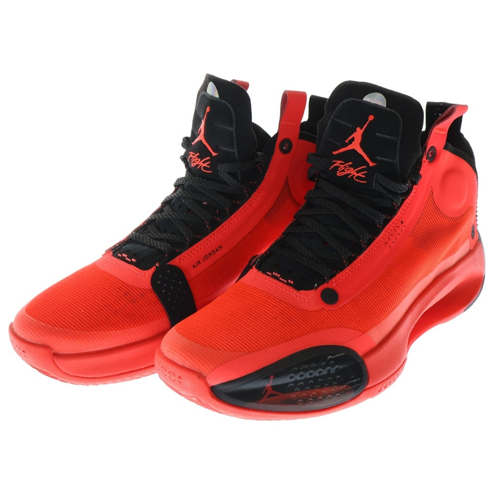 NIKE(ナイキ) AIR JORDAN 34 Infrared 23 エアジョーダン インフラレッド ハイカットスニーカー レッド/ブラック US8.5/26.5cm BQ3381-600