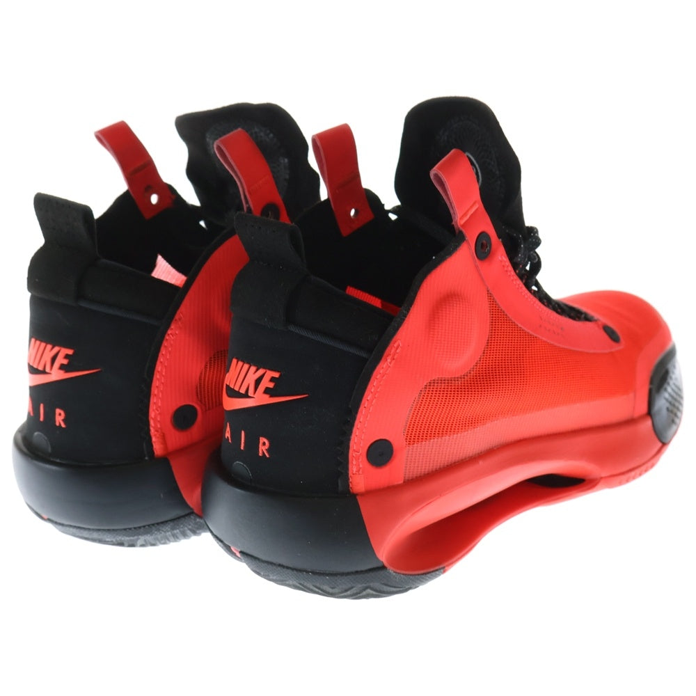 NIKE(ナイキ) AIR JORDAN 34 Infrared 23 エアジョーダン インフラレッド ハイカットスニーカー レッド/ブラック US8.5/26.5cm BQ3381-600