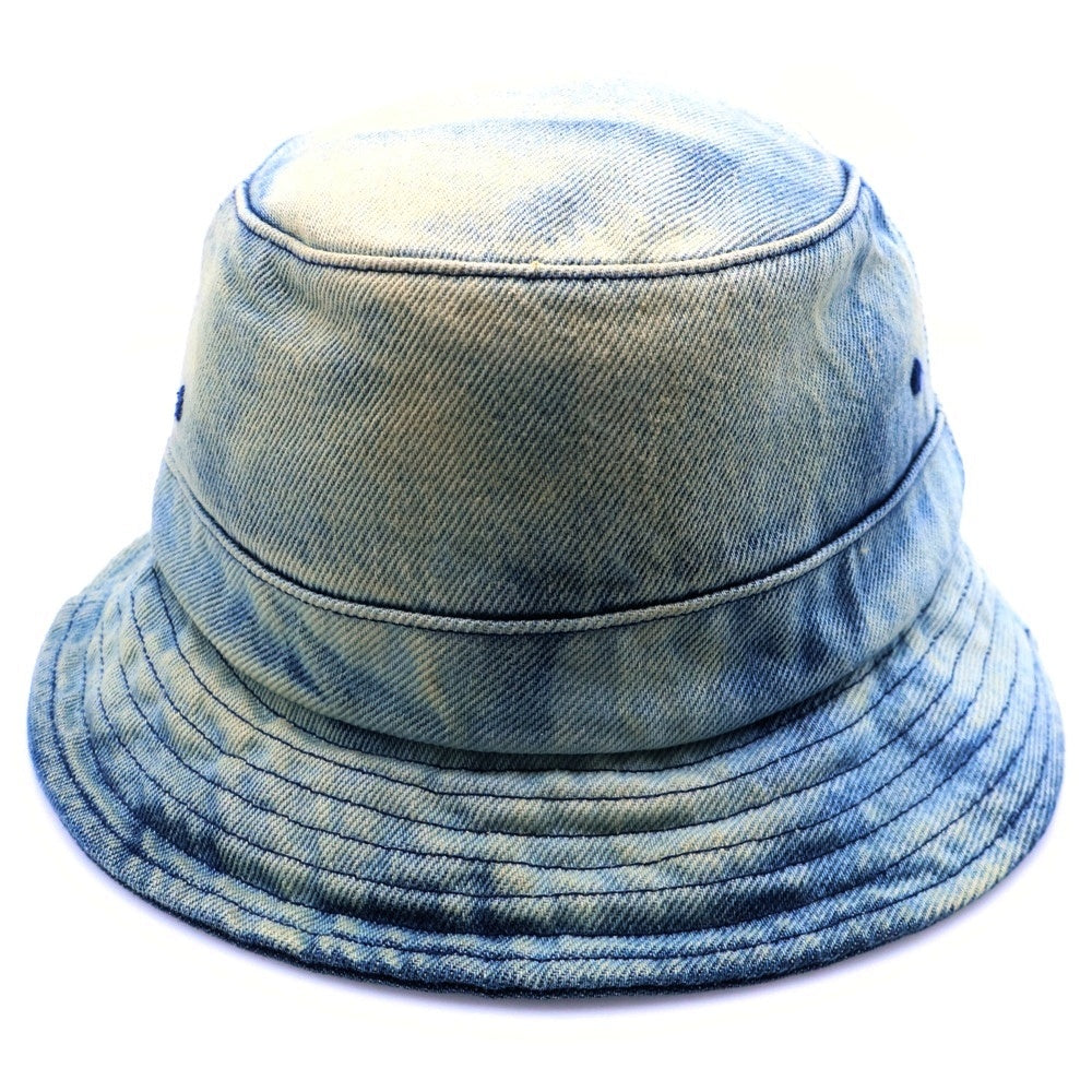 SUPREME(シュプリーム) 24SS Chino Twill Crusher チノツイルクラッシャー ロゴ刺繍 バケットハット インディゴ