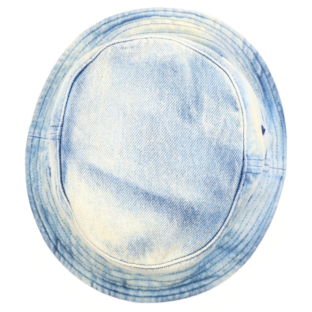 SUPREME(シュプリーム) 24SS Chino Twill Crusher チノツイルクラッシャー ロゴ刺繍 バケットハット インディゴ