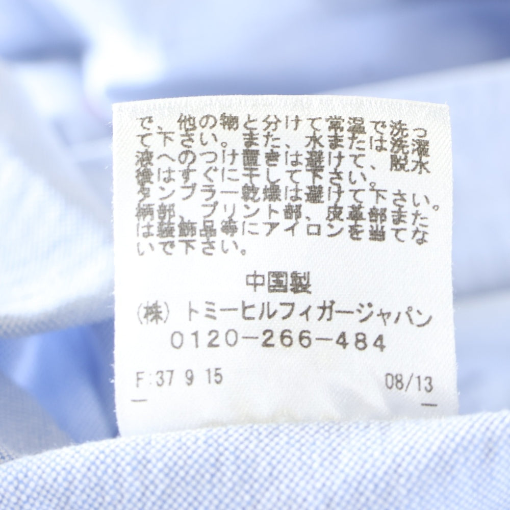 TOMMY(トミー) ロゴ総柄 長袖シャツ ブルー