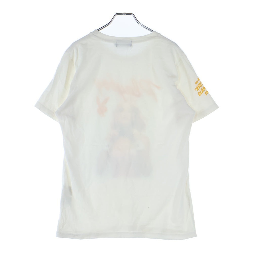 HYSTERIC GLAMOUR(ヒステリックグラマー) プレイボーイ クルーネック コットン 半袖Tシャツ カットソー ホワイト