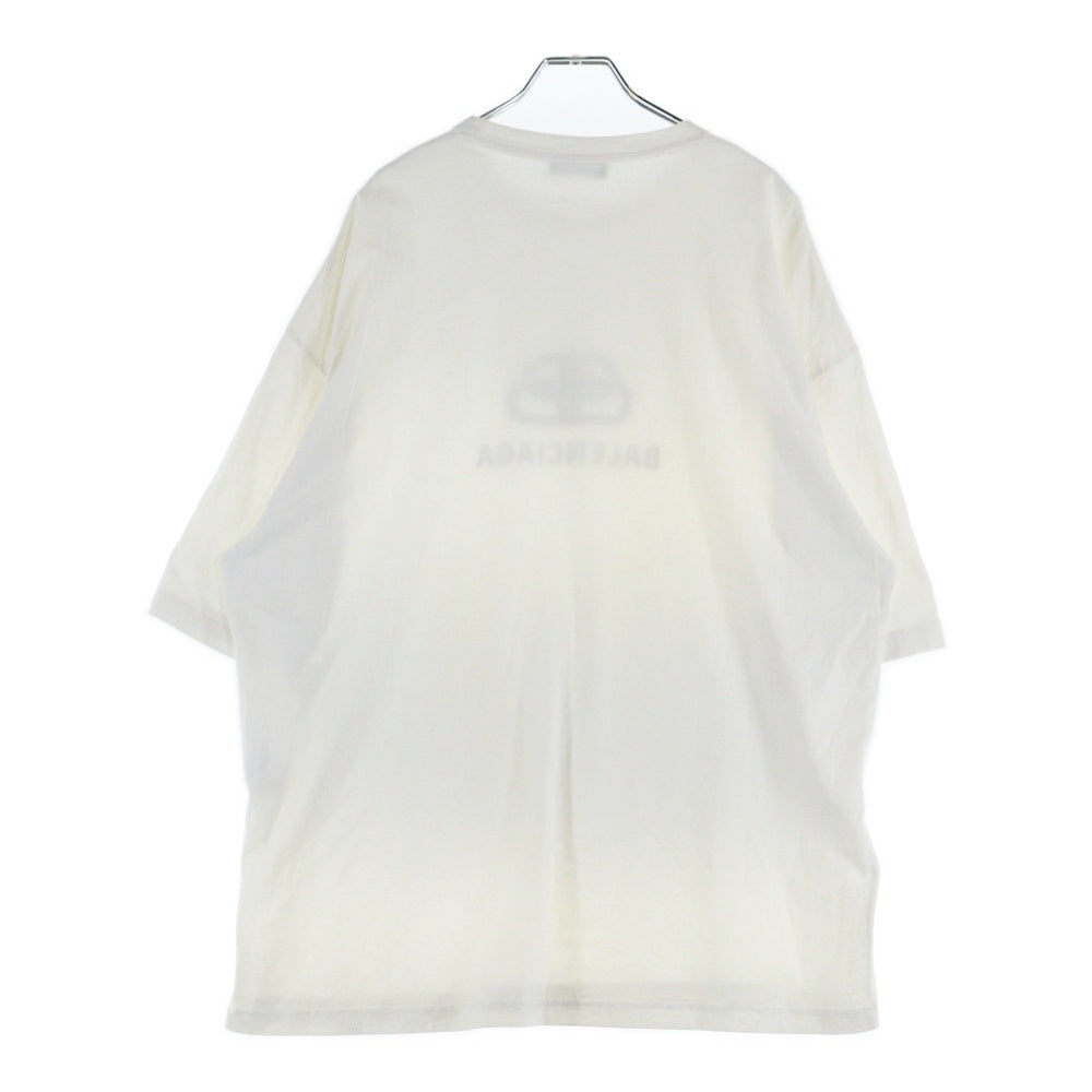 BALENCIAGA(バレンシアガ) BBロゴプリント 半袖Tシャツ カットソー 570803 ホワイト