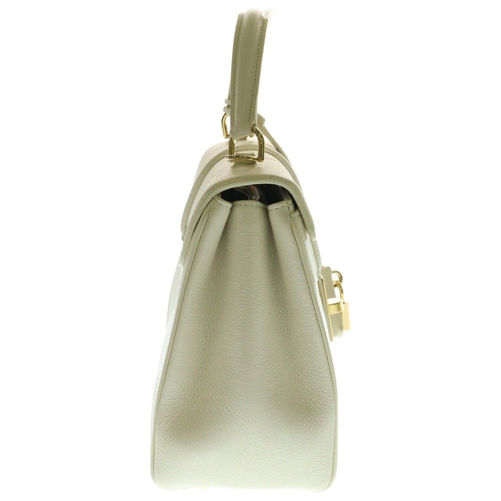 CELINE(セリーヌ) セーズ16 レザー 2WAY ハンド ショルダーバッグ ゴールド金具 ホワイト