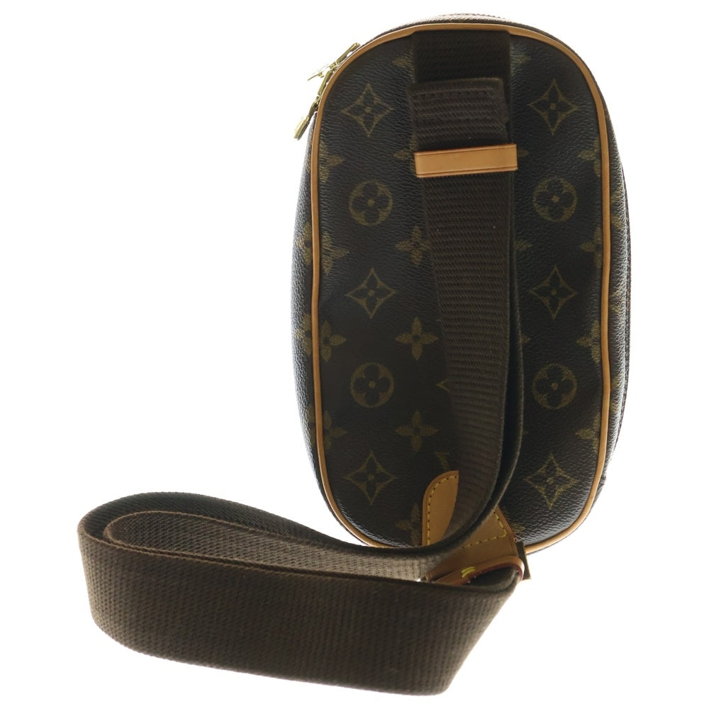 LOUIS VUITTON(ルイヴィトン) ポシェット ガンジュ モノグラム PVC レザー ショルダーバッグ ゴールド金具 ブラウン M51870