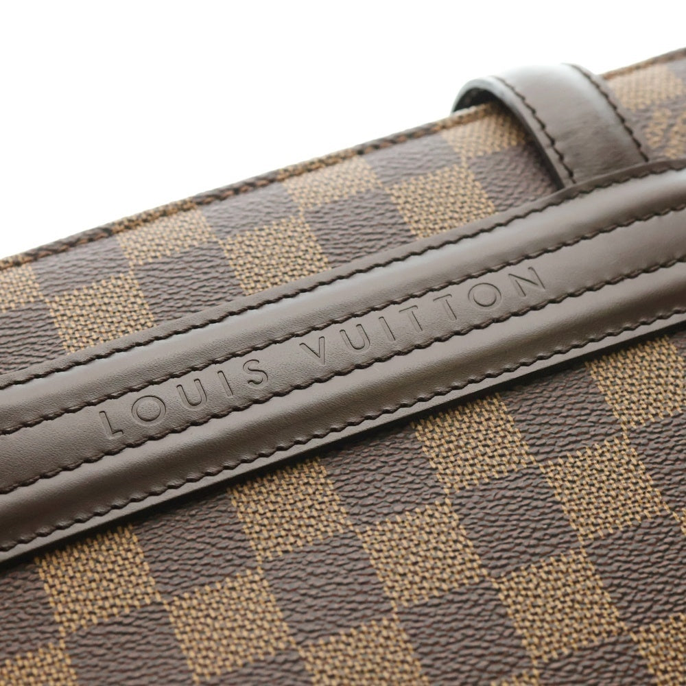 LOUIS VUITTON(ルイヴィトン) パリオリPM ダミエ PVC レザー ショルダー トートバッグ ゴールド金具 ブラウン N51123