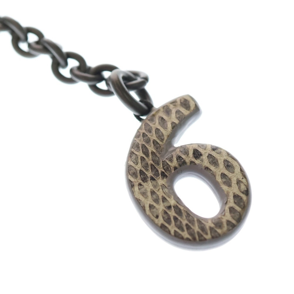 BOTTEGA VENETA(ボッテガヴェネタ) イントレチャート キーリングチャーム バッグチャーム キーホルダー ブルー ブラック金具