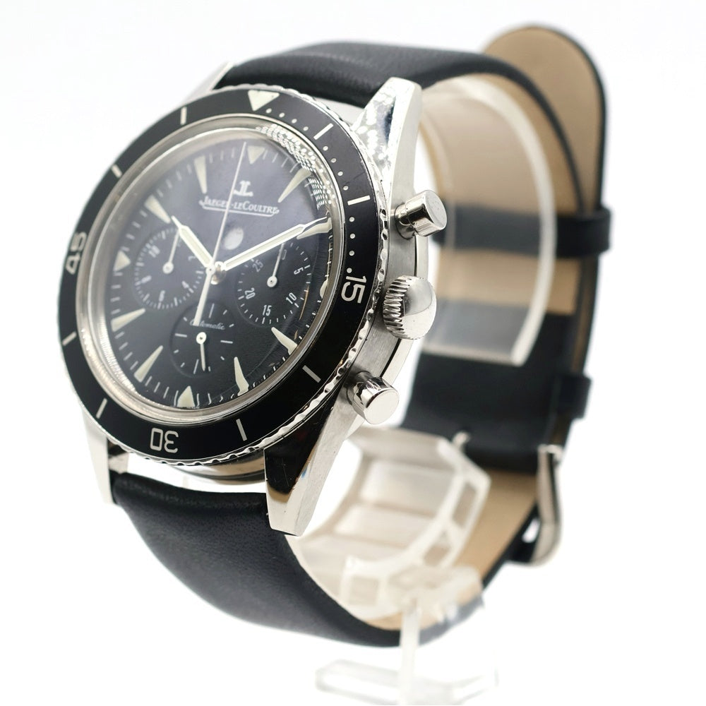 JAEGER-LECOULTRE(ジャガールクルト) マスターコンプレッサー ディープシー クロノグラフ 黒文字盤 自動巻き 革×SS/AT Q2068570 腕時計