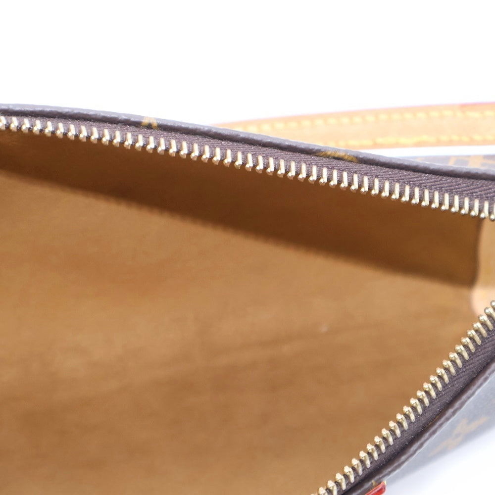 LOUIS VUITTON(ルイヴィトン) モノグラム ポシェット・ティレット MINI 2way ハンドバッグ ブラウン PVC×レザー RFID M12859 M12859 RFID ストラップ・カデナ