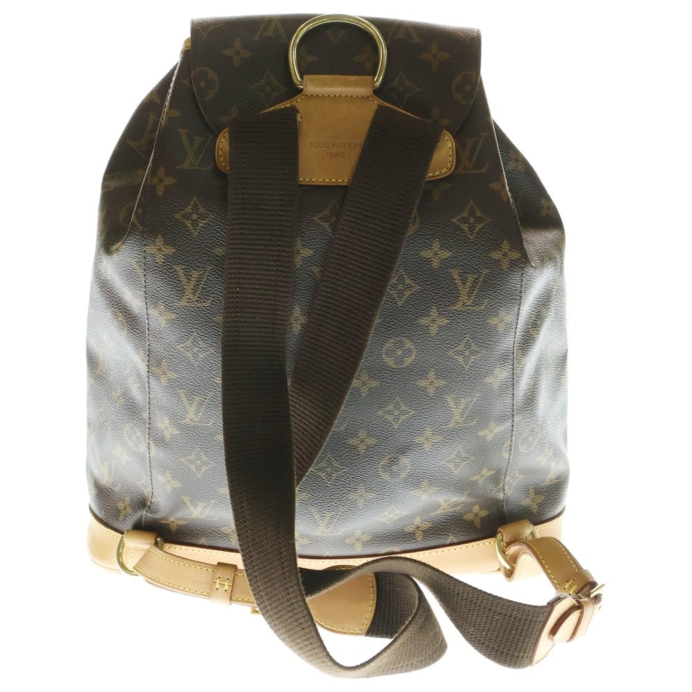 LOUIS VUITTON(ルイヴィトン) モノグラム モンスリ GM バックパック リュック ブラウン PVC×レザー M51135 SP0063 なし