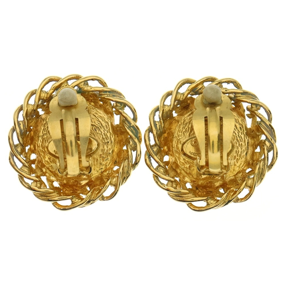 CHANEL(シャネル) チェーンデザイン フェイクパール イヤリング ゴールド GP