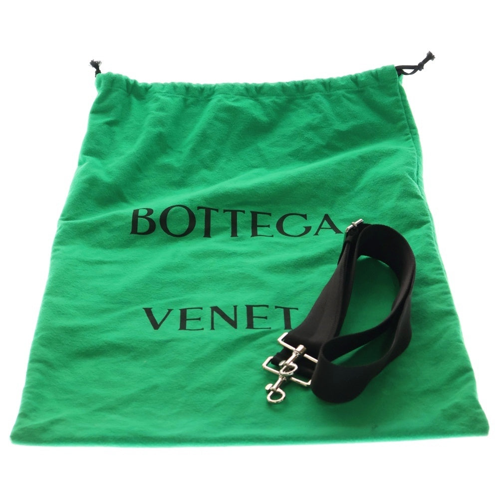 BOTTEGA VENETA(ボッテガヴェネタ) スリム イントレチャート ブリーフケース ハンドバッグ ブラック レザー シルバー金具
